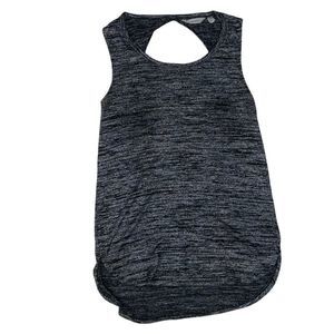 Athleta Woman XXS Gray Black Open Back Loose Fit Tank Top